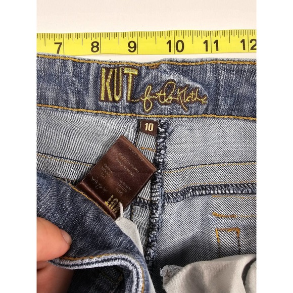 Kut from the kloth size 10 flip pockets thick stitch boot cut mid rise - Picture 4 of 6